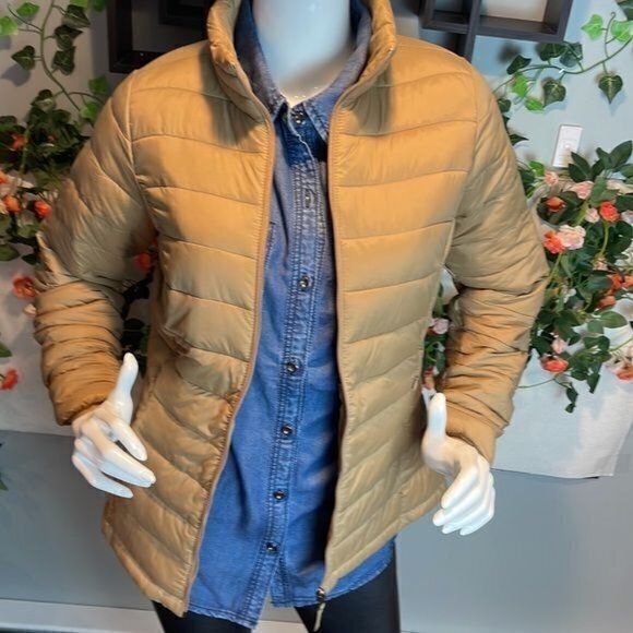 Lightweight Long Sleeve Full Zip Water Resistant Packable Puffer Jacket XS RfJ19 - Picture 6 of 17